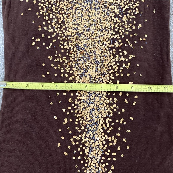 Brown sequin Fang Glam y2k tank top - Picture 6 of 7